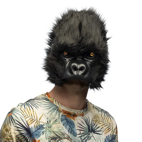 Pluchen halfmasker gorilla