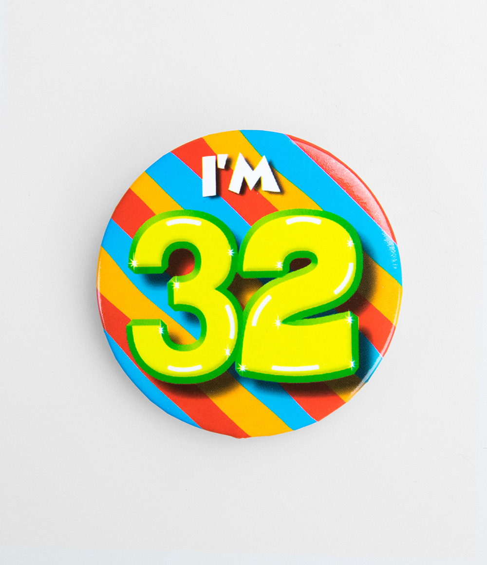 Button 32 jaar - Jan Monnikendam