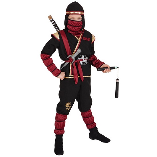 Munching strip Dicteren Ninja kostuum kind luxe - 152/164 - Jan Monnikendam