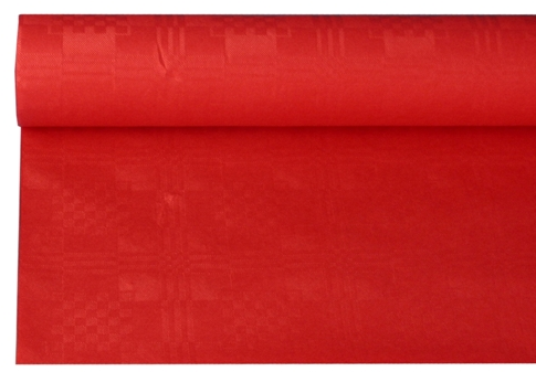 Agrarisch Politiek Kalksteen Tafelkleed papier damastprint rood 8m ALLEEN AFHALEN