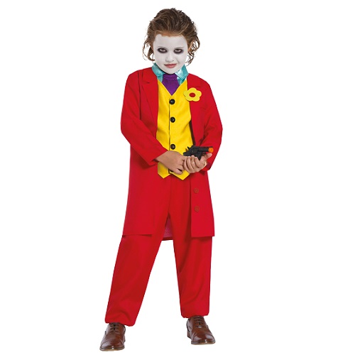 Publiciteit spellen Zilver The Joker kostuum kind rood
